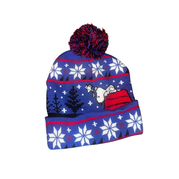Peanuts snoopy winter hat w Pom Pom - Picture 1 of 2